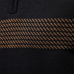 Striped Zip-Through Knit Sweater