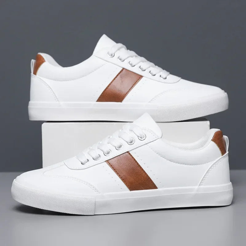 Suede-Stripe Slip-On Sneakers