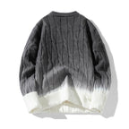 Cable Knit Gradient Wool Sweater