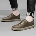 Classic Lace-Up Leather Sneakers