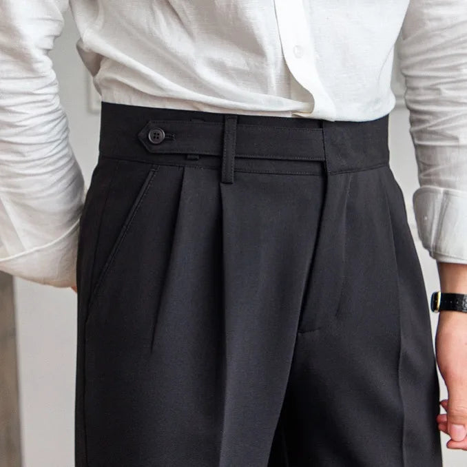 Straight Leg High Waist Trousers