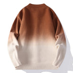 Ombre Fade Brushed Knit Cardigan