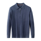 Quarter Zip Collared Wool Sweater