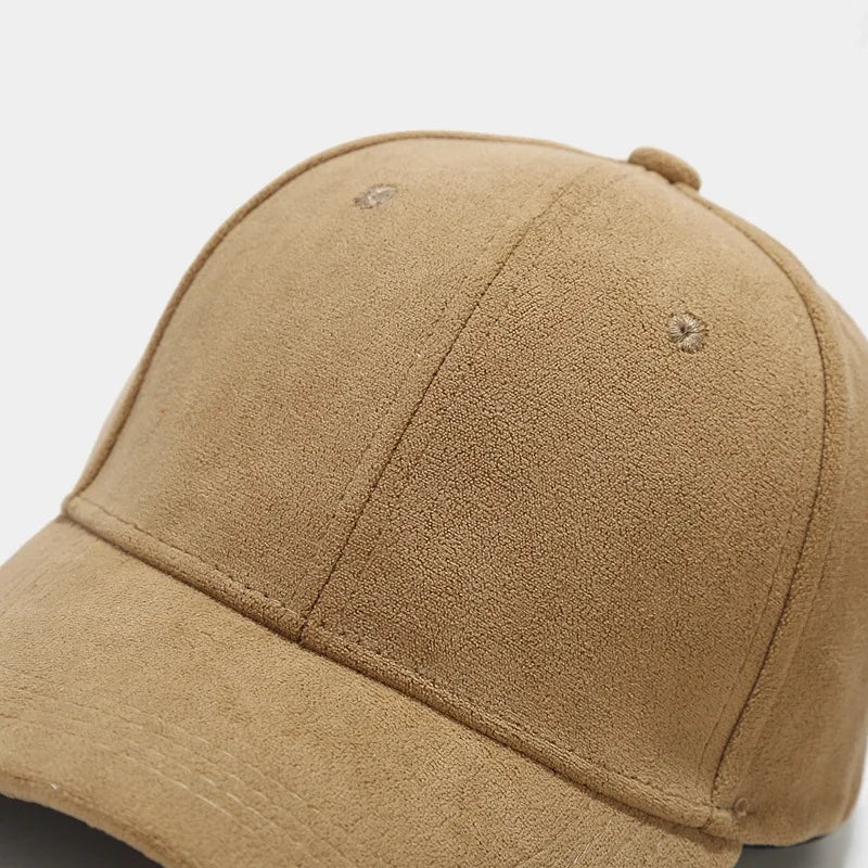 Faux Suede Vintage Flat Cap