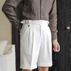 Relaxed Straight Cotton Shorts