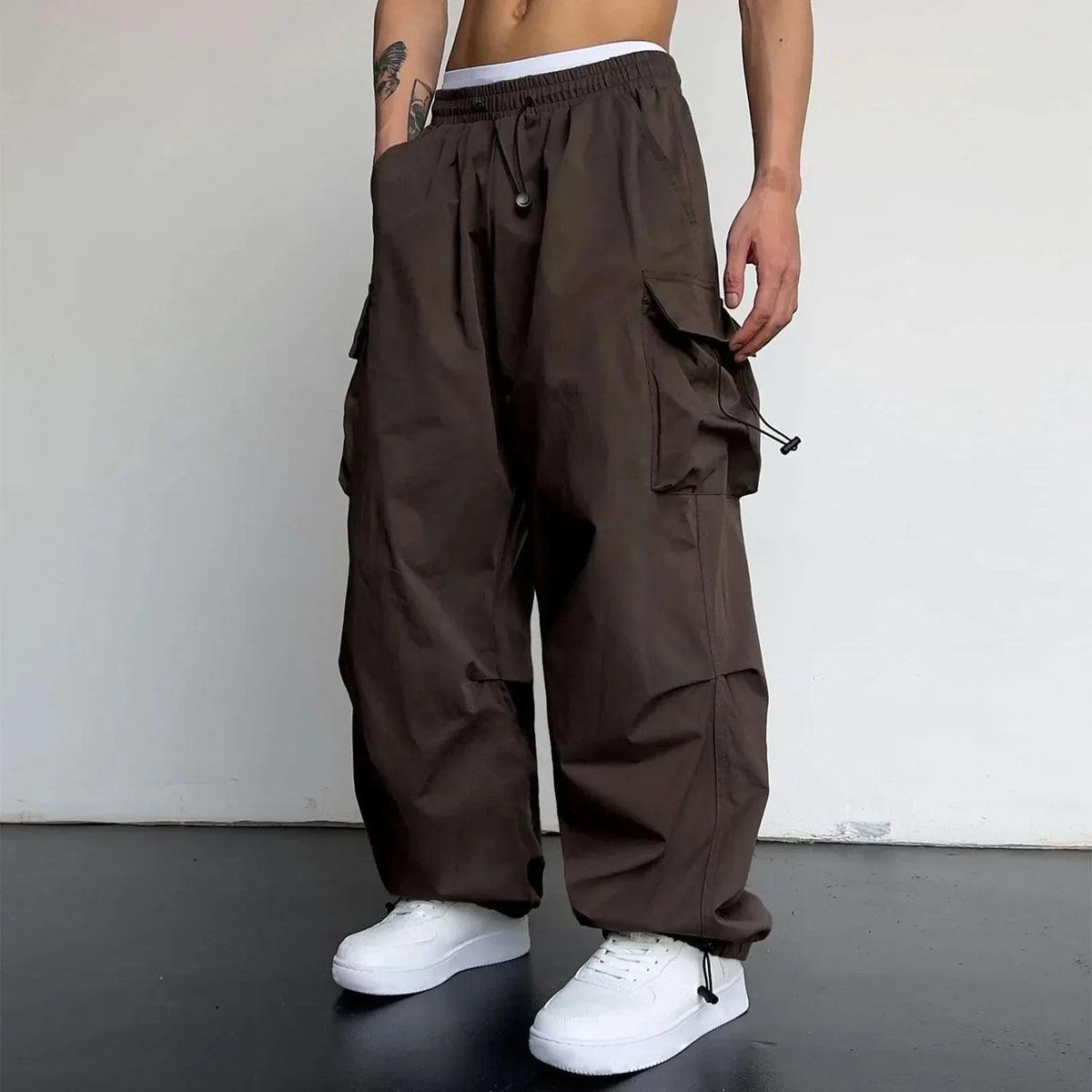 Multi-Pocket Street Cargo Trousers