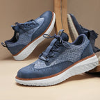 Oxford-Style Leather Sneakers