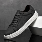 Camo-Print Handmade Leather Sneakers