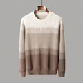 Tonal Gradient Merino Wool Sweater