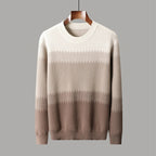 Tonal Gradient Merino Wool Sweater