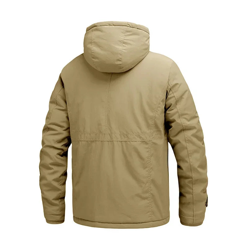 Fleece-Lined Wool Blend Winter Parka