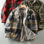 Plaid Sherpa-Lined Outdoor Jacket