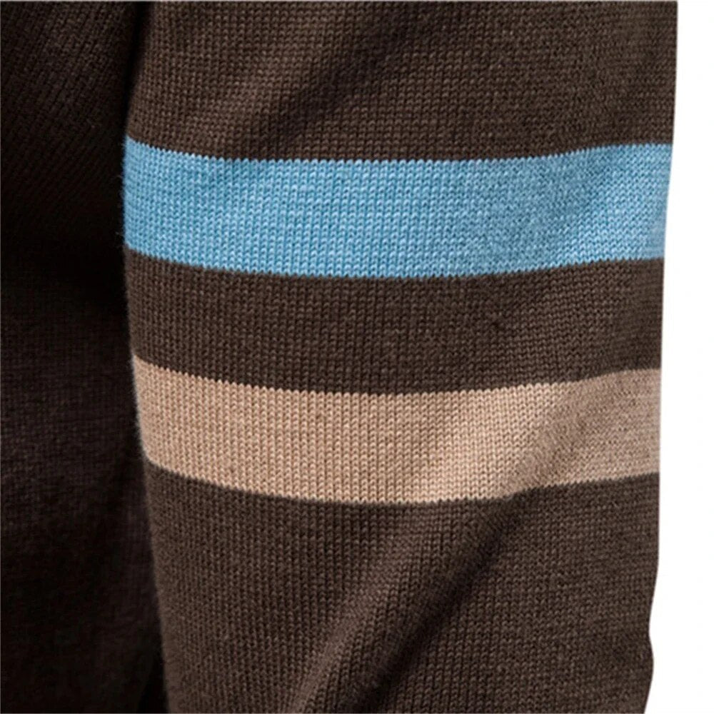 Full-Zip Cotton Knit Sweater