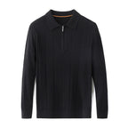 Quarter Zip Collared Wool Sweater