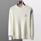 Embroidered Teddy Rib Knit Sweater