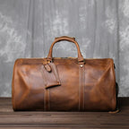 Cowhide Leather Weekender Bag