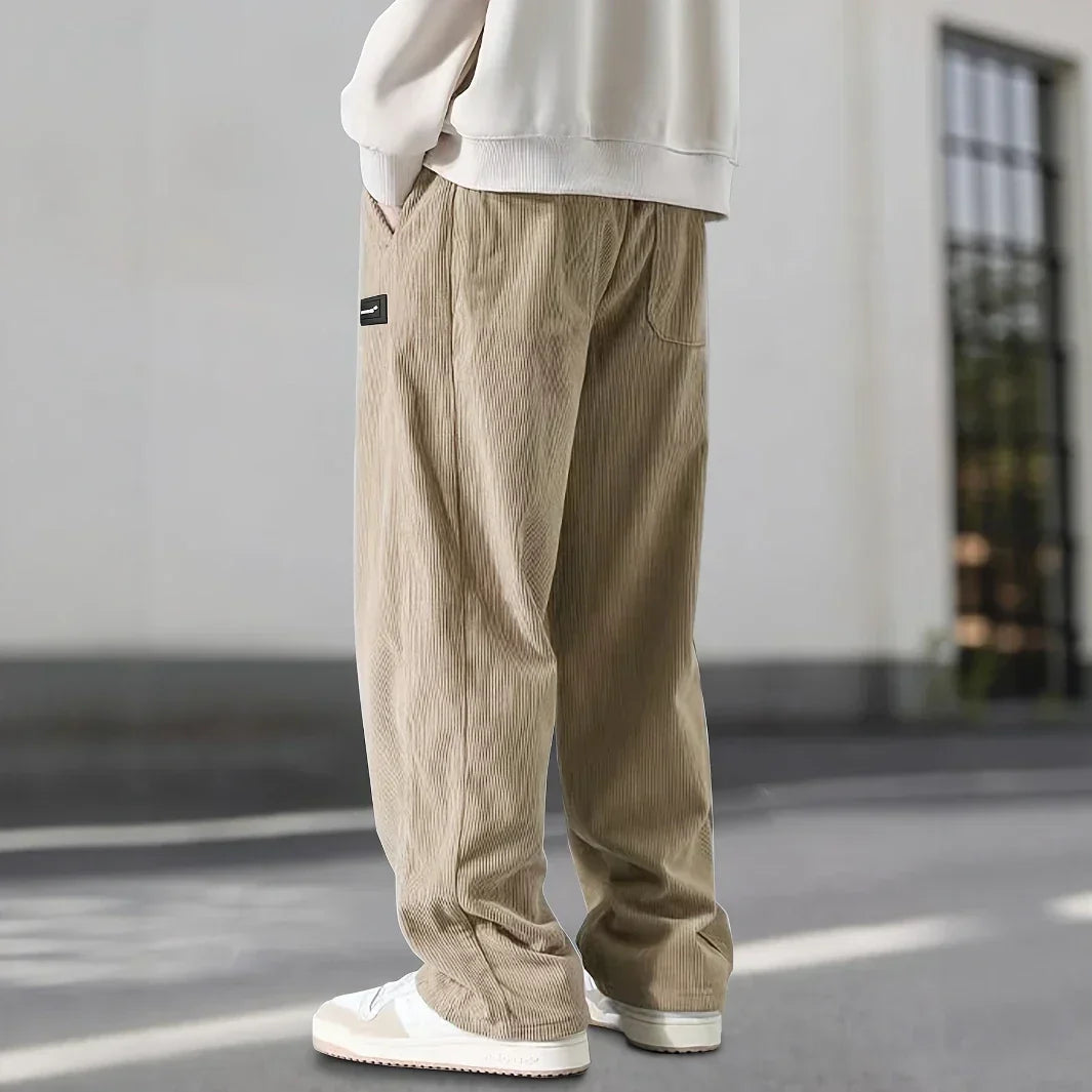 Vintage Corduroy Straight Trousers
