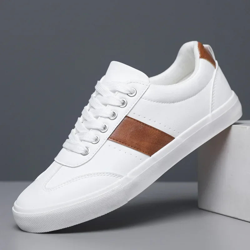 Suede-Stripe Slip-On Sneakers