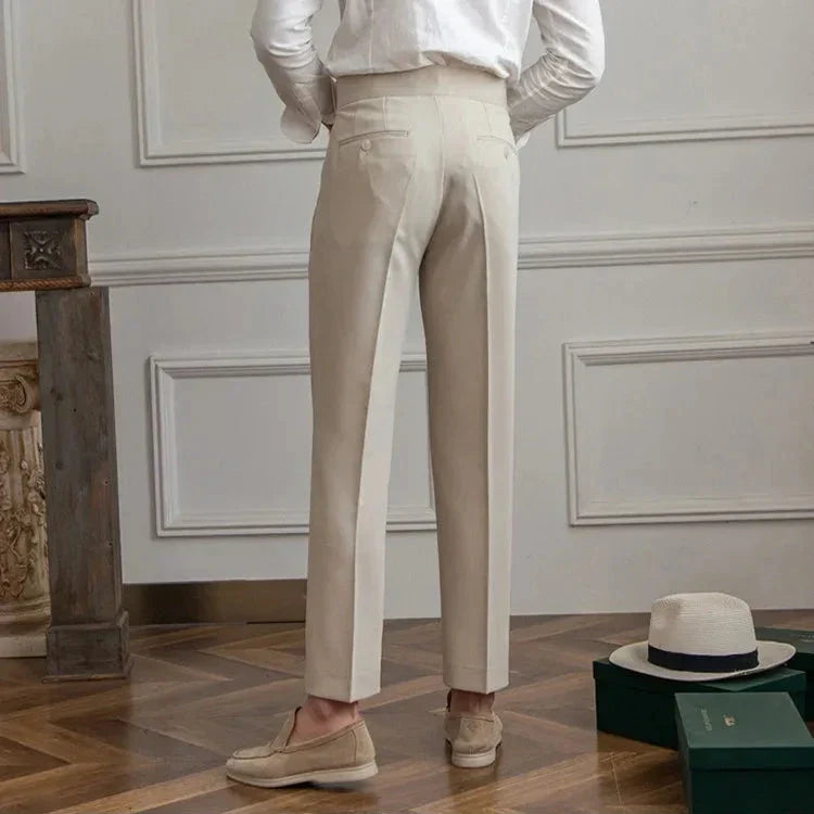 Straight Leg High Waist Trousers
