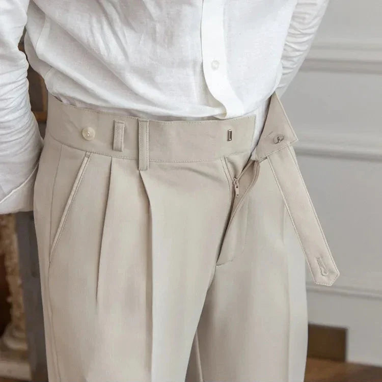 Straight Leg High Waist Trousers