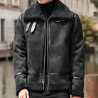 Buckle Collar Full-Zip Fleece Jacket