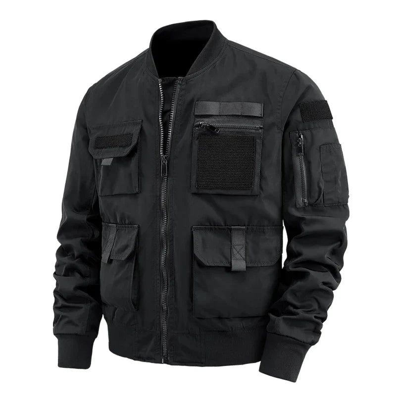 Multi-Pocket Cotton-Lined Field Jacket