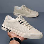 Perforated Italian Leather Sneakers
