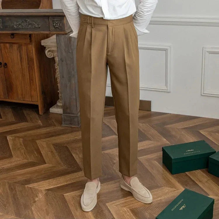 Straight Leg High Waist Trousers