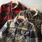 Plaid Sherpa-Lined Outdoor Jacket