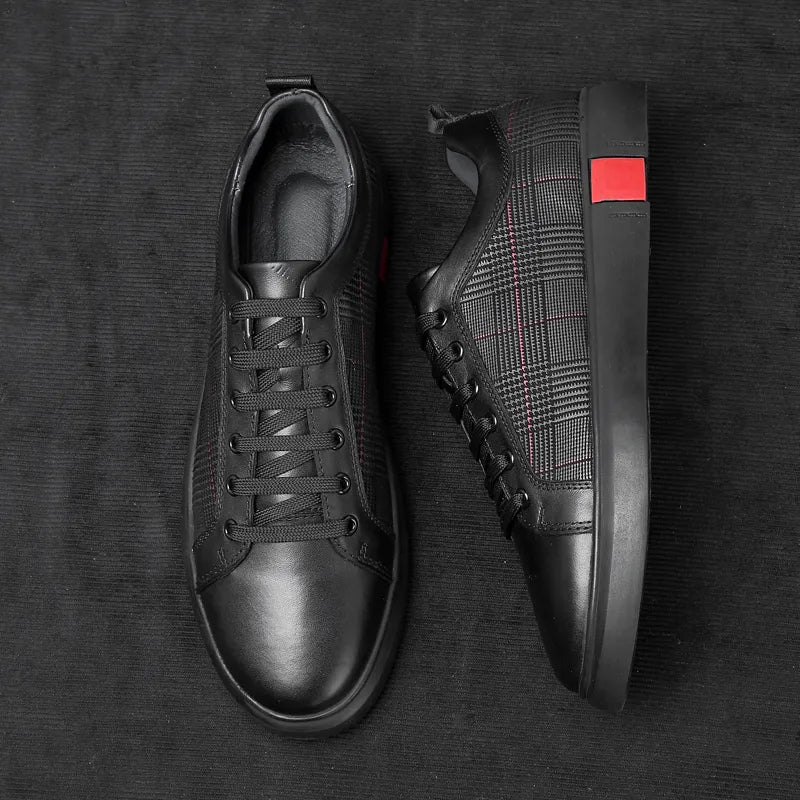 Weather-Resistant Leather Sneakers