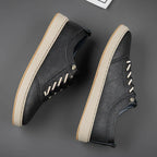 Classic Lace-Up Leather Sneakers