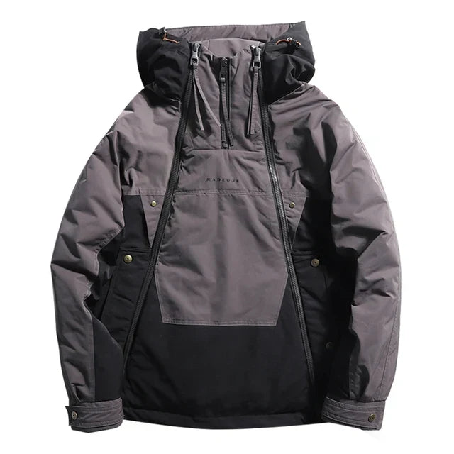 Dual-Zip Color Block Track Jacket