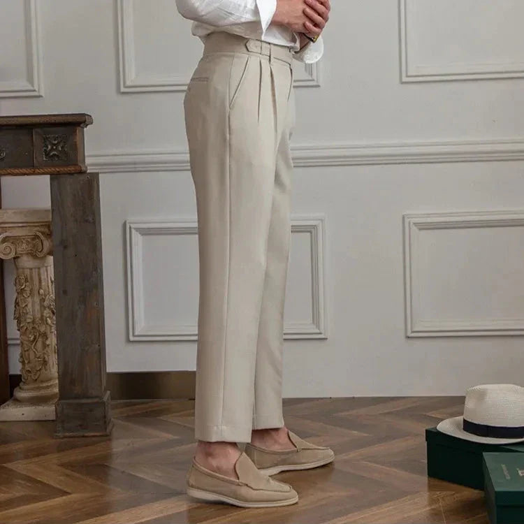 Straight Leg High Waist Trousers