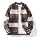 Horizontal Stripe Soft Knit Cardigan