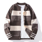 Horizontal Stripe Soft Knit Cardigan