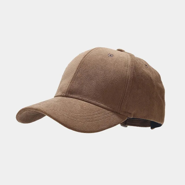 Faux Suede Vintage Flat Cap