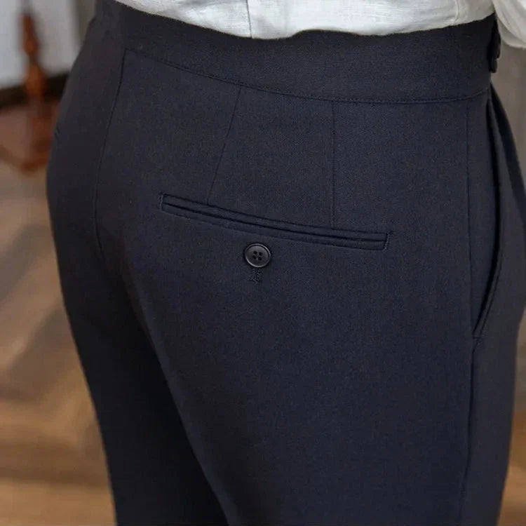 Straight Leg High Waist Trousers