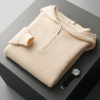 Quarter-Zip Merino Wool Hoodie