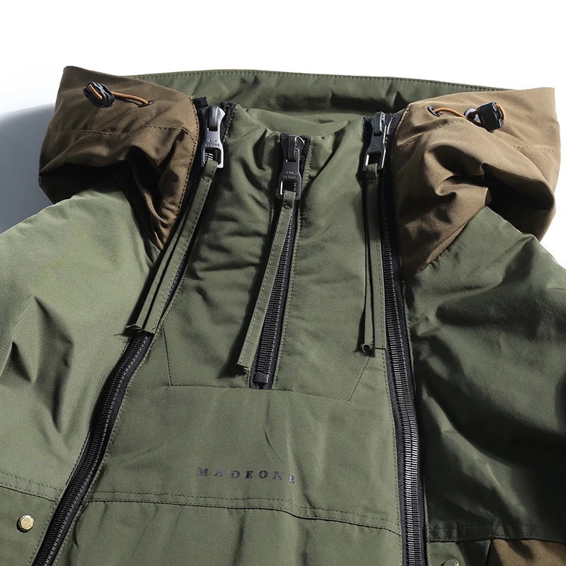 Dual-Zip Color Block Track Jacket