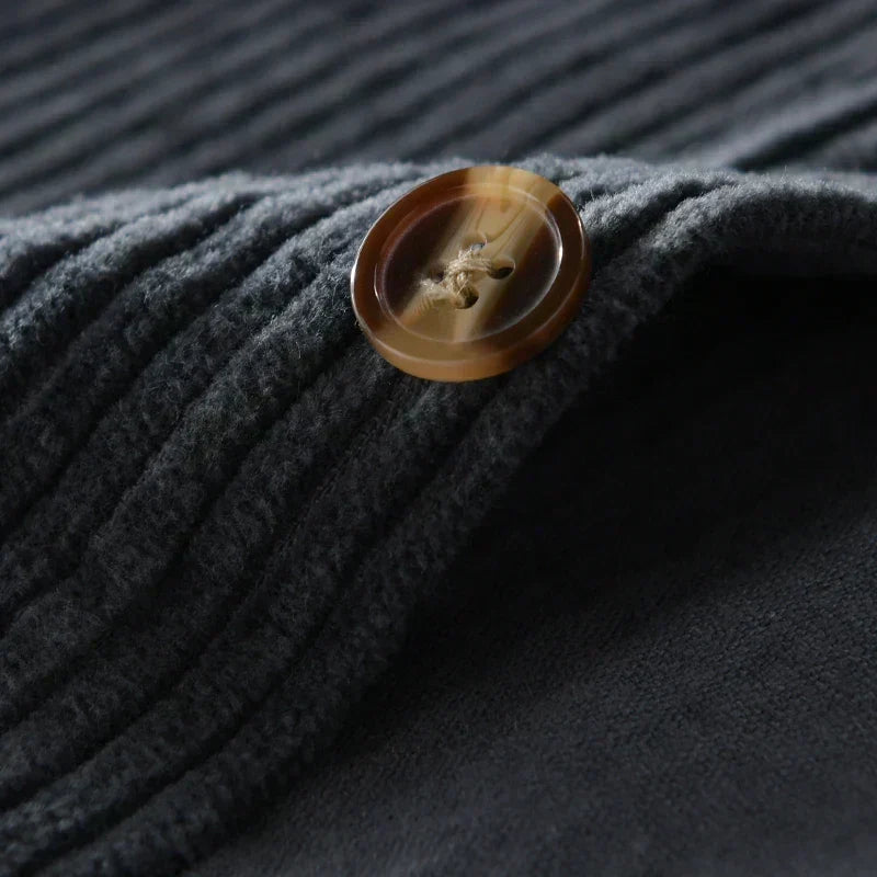 Corduroy Overshirt with Chest Pockets