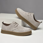 Cow Suede Cushioned Low Sneakers
