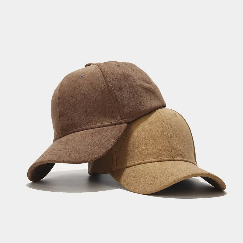 Faux Suede Vintage Flat Cap