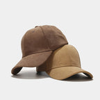 Faux Suede Vintage Flat Cap