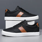 Suede-Stripe Slip-On Sneakers