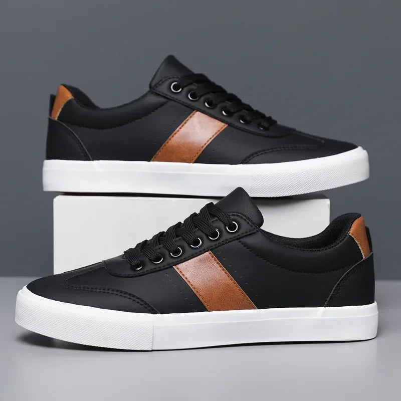 Suede-Stripe Slip-On Sneakers