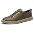 Classic Lace-Up Leather Sneakers