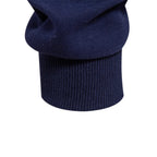 Contrast Collar Polo Sweatshirt