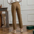 Straight Leg High Waist Trousers