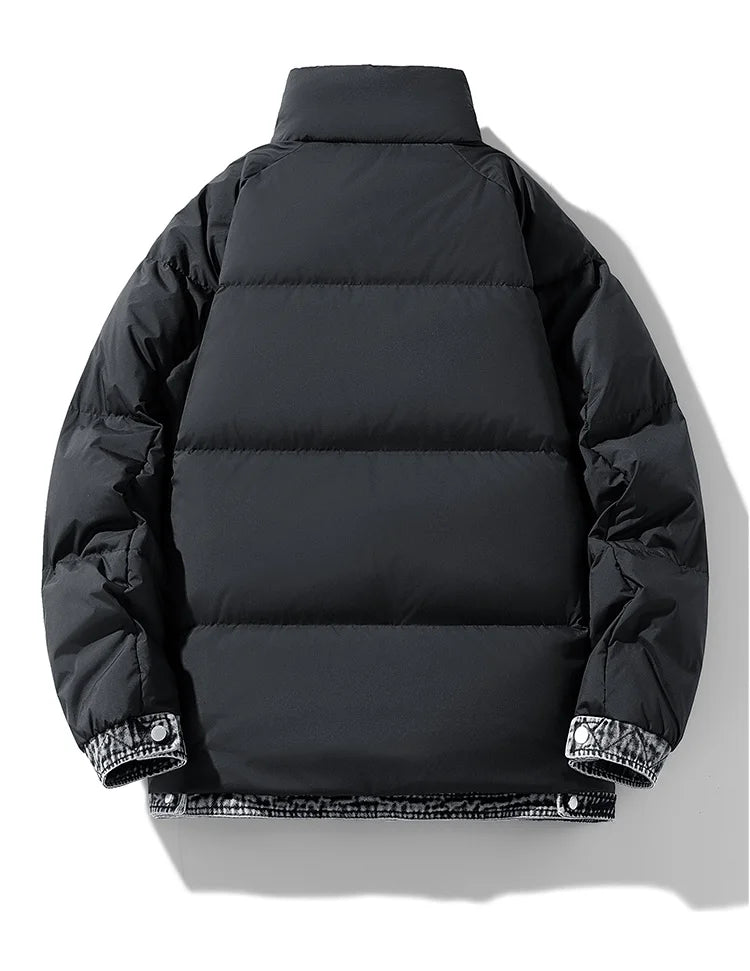 90% Down Filled Denim Puffer Jacket