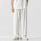 Woven Drawstring Linen Sweatpants